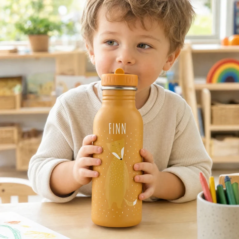 Trixie Trinkflasche Kinder personalisiert Fuchs