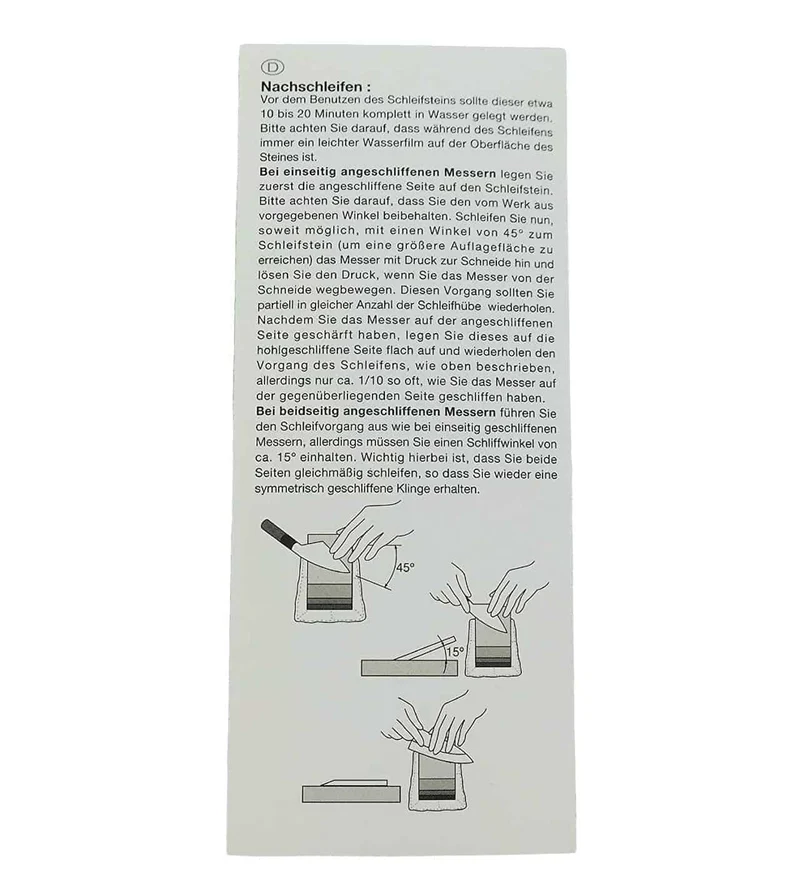 Kai AP-0305 Schleifstein | Wetzstein Messerschärfer 400/1000 Körnung + Poliertuch