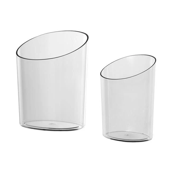 Warenschütte Oval – transparente Verkaufsschütte für Kleinteile, Süßwaren & Giveaways