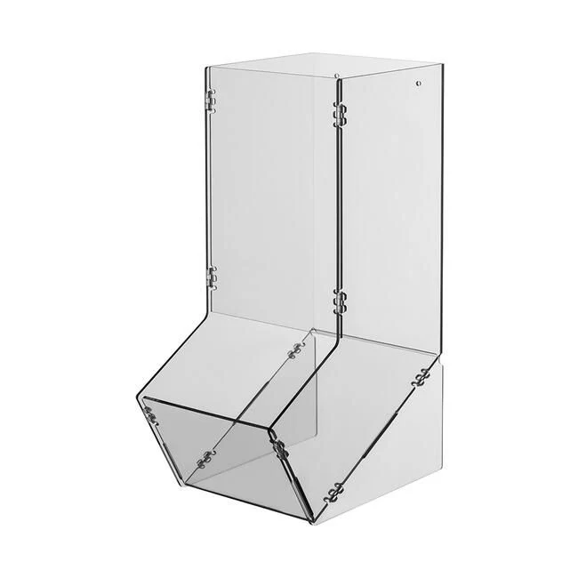 Warenschütte Tower – Acryl glasklar – Verkaufsdisplay für Snacks & Süßwaren
