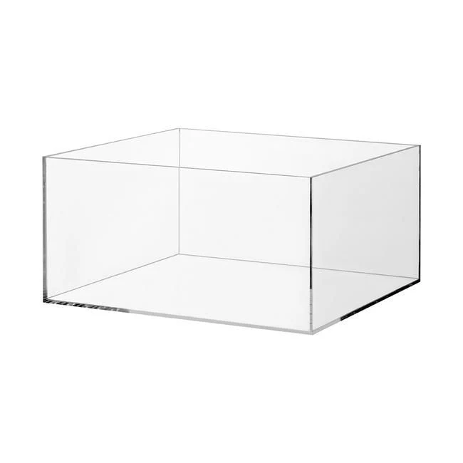 Acryl-Box mit Teiler – Flexible Präsentationsbox mit 4 Fächern für Theken & Verkaufsregale