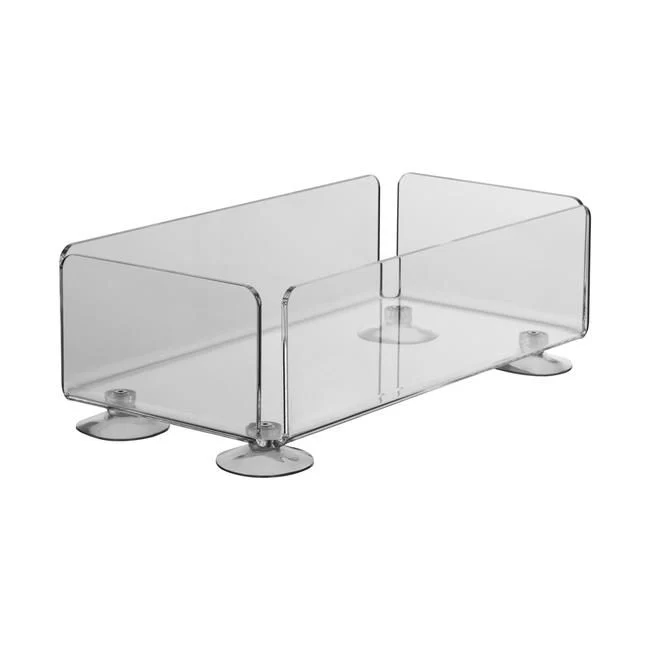 Acrylschachtel mit Saugnäpfen – stabile Warenbox für Regal & Theke