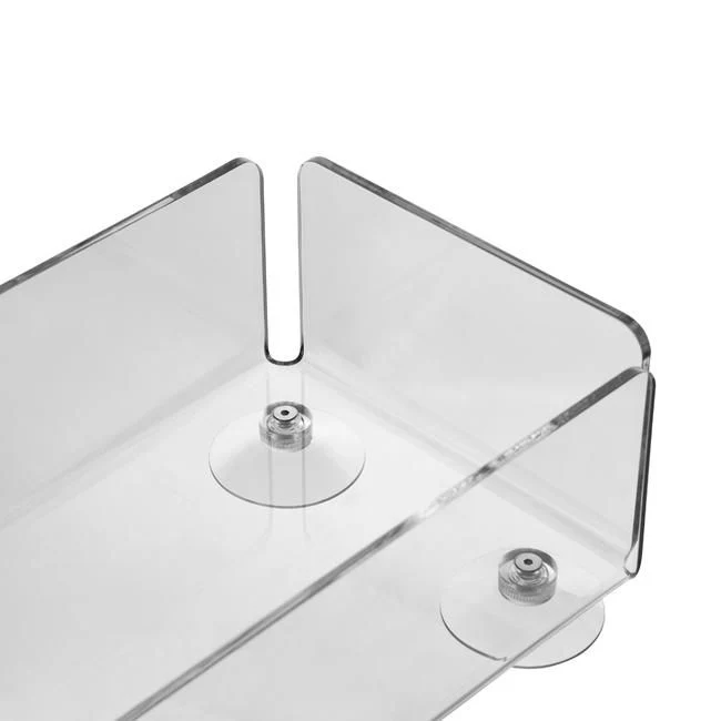 Acrylschachtel mit Saugnäpfen – stabile Warenbox für Regal & Theke