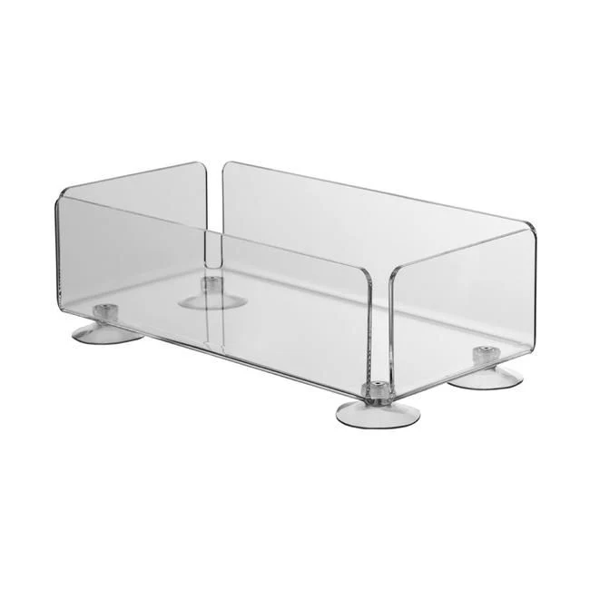 Acrylschachtel mit Saugnäpfen – stabile Warenbox für Regal & Theke
