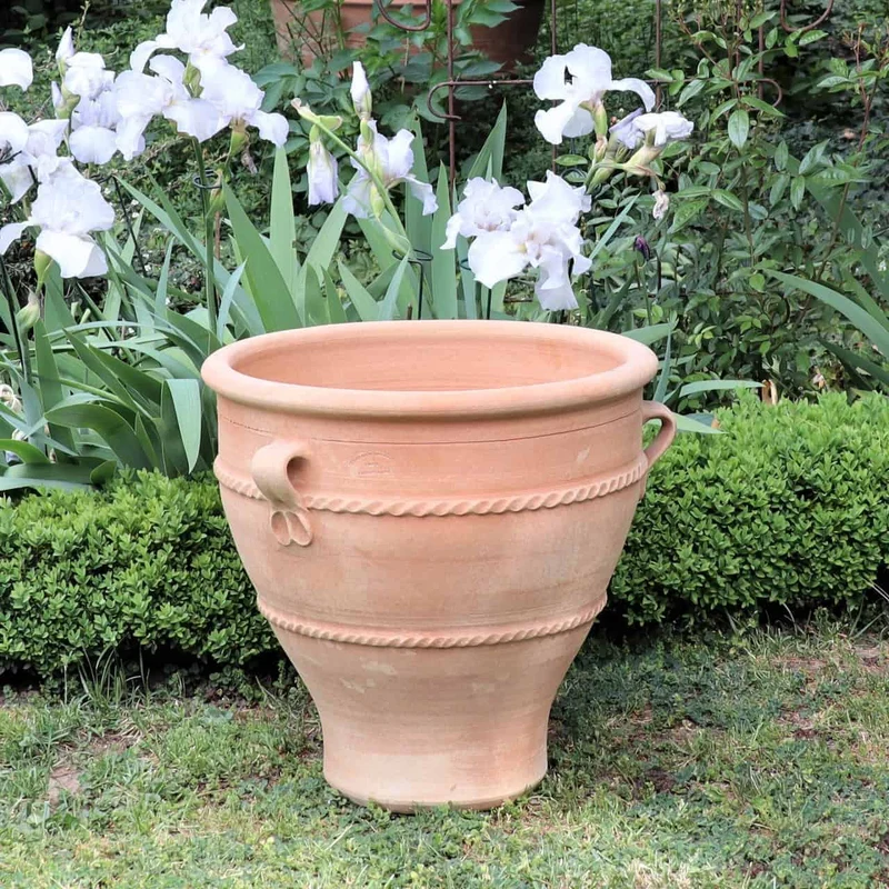 Terracotta Pflanzkübel "Rosa 2", H=50cm