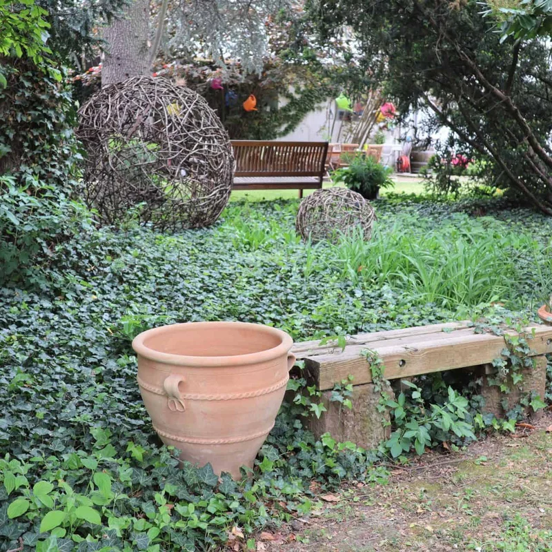 Terracotta Pflanzkübel "Rosa 2", H=50cm