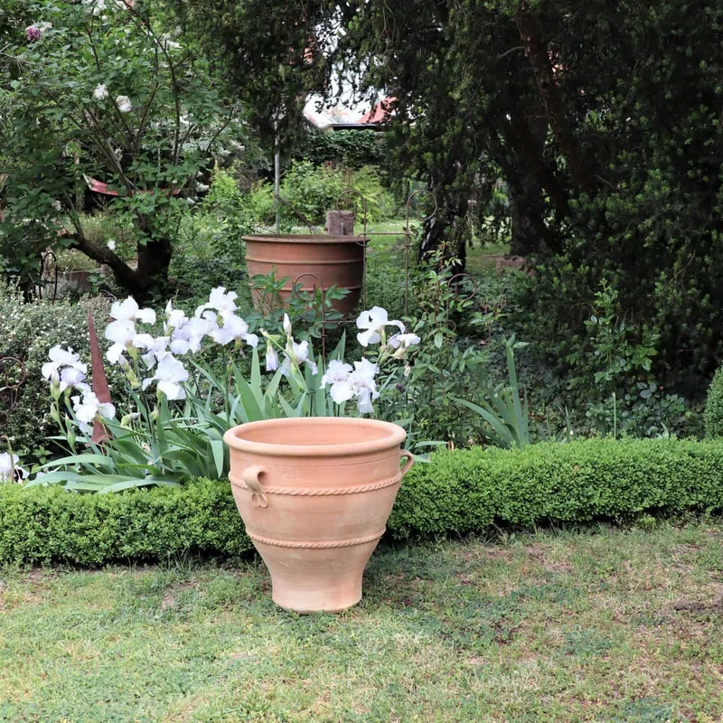 Terracotta Pflanzkübel "Rosa 2", H=50cm