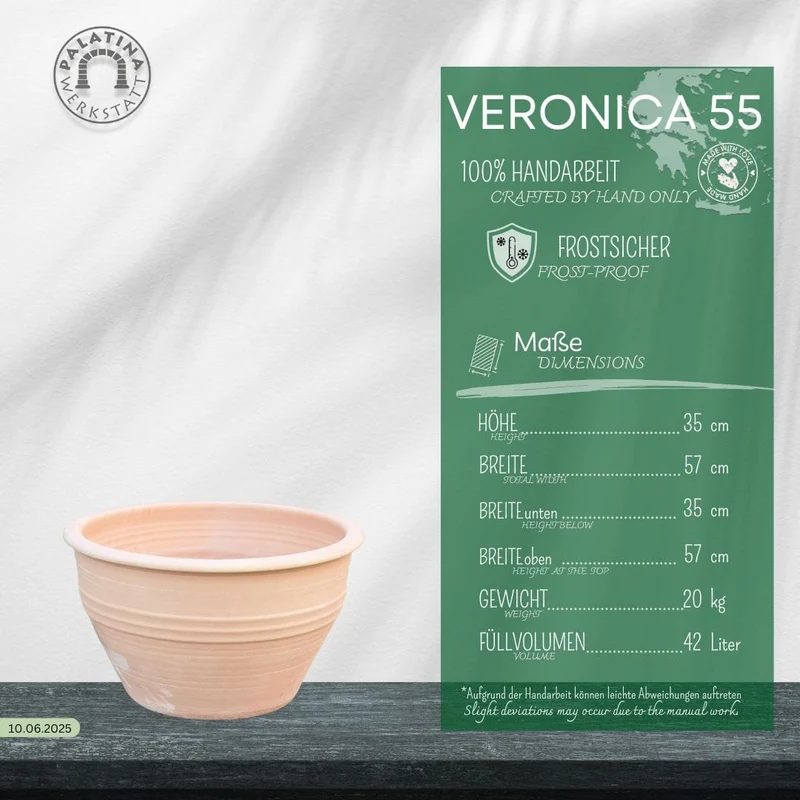 winterharte Pflanzschale "Veronica", D=55 cm
