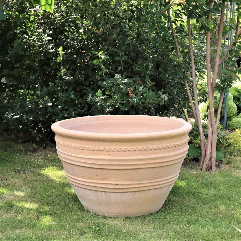 frostbeständiger großer terracotta Keramiktopf "Veronica", D=70cm