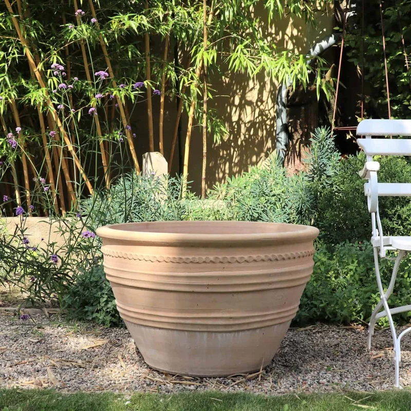 frostbeständiger großer terracotta Keramiktopf "Veronica", D=70cm