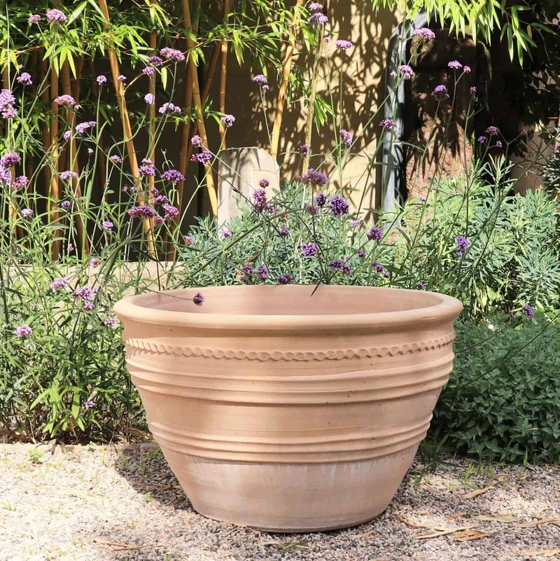 frostbeständiger großer terracotta Keramiktopf "Veronica", D=70cm