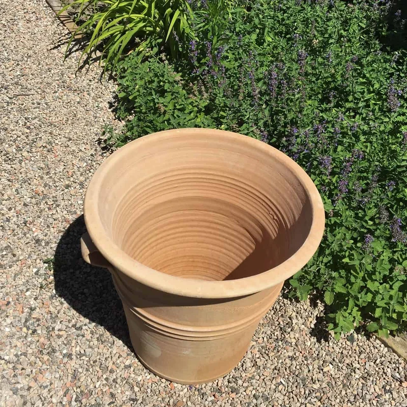 Terracotta Pflanztopf, Blumenkübel "Salvia", H=34 cm
