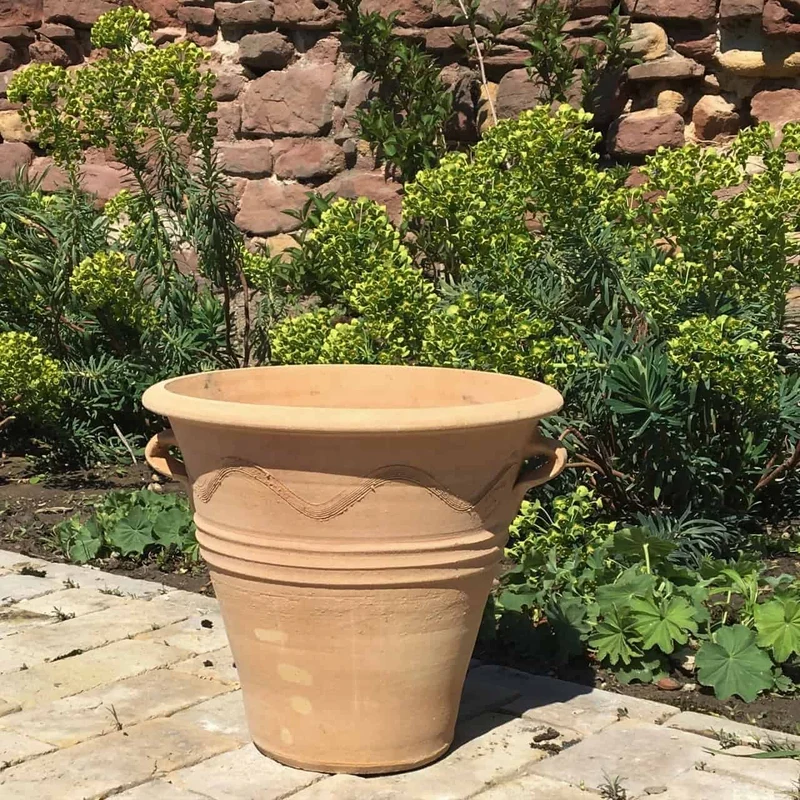Terracotta Pflanztopf, Blumenkübel "Salvia", H=34 cm