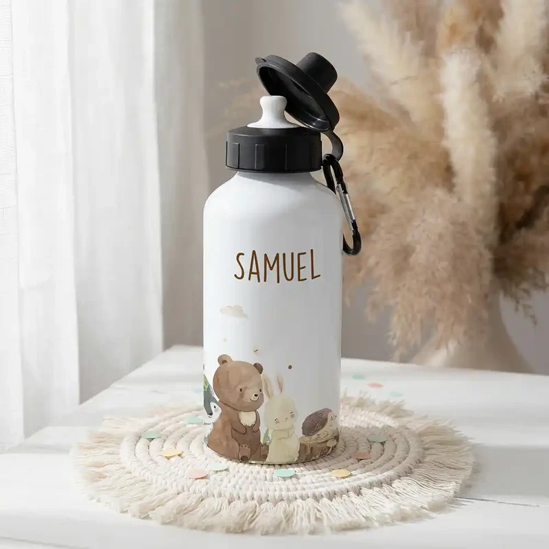 Personalisierte Trinkflasche Kinder – Waldfreunde