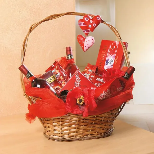 Präsentkorb aus Spaltweide – Geschenkkorb zum Befüllen für Feinkost, Wein & Geschenkideen