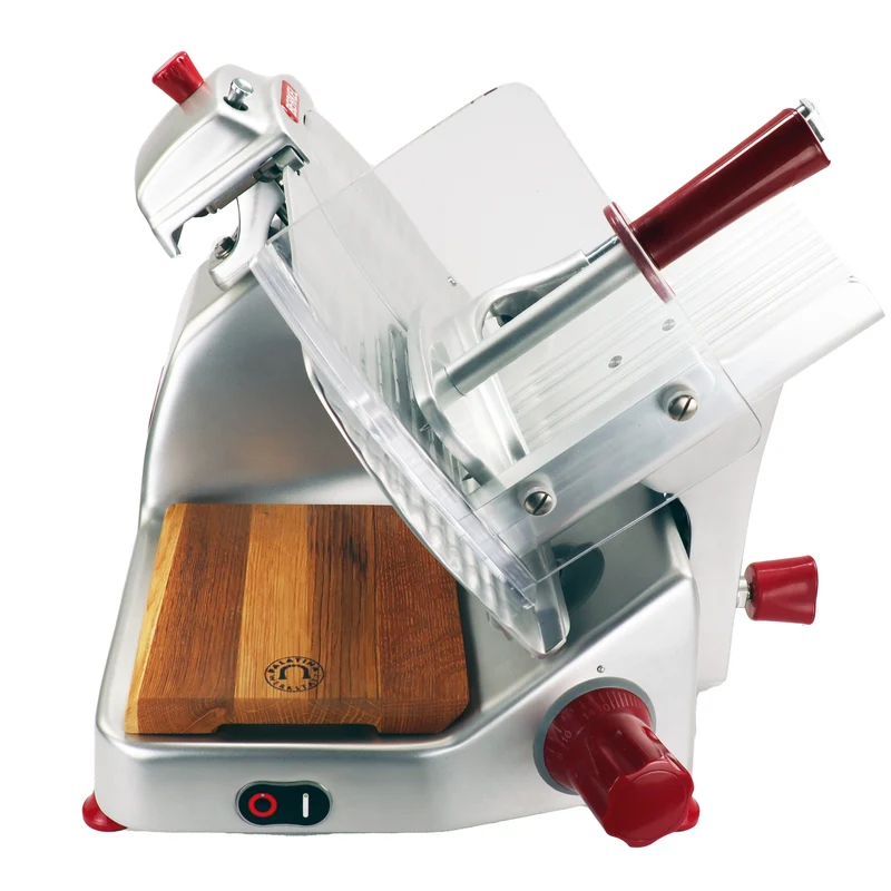 Berkel Pro Line XS 25 Silber, Professionelle Aufschnittmaschine + Fassholz Einlegebrett