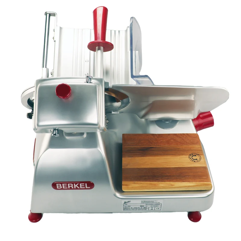 Berkel Pro Line XS 25 Silber, Professionelle Aufschnittmaschine + Fassholz Einlegebrett