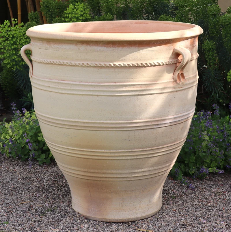 Terracotta Pflanzkübel groß, XXL "Rosa", H=90 cm