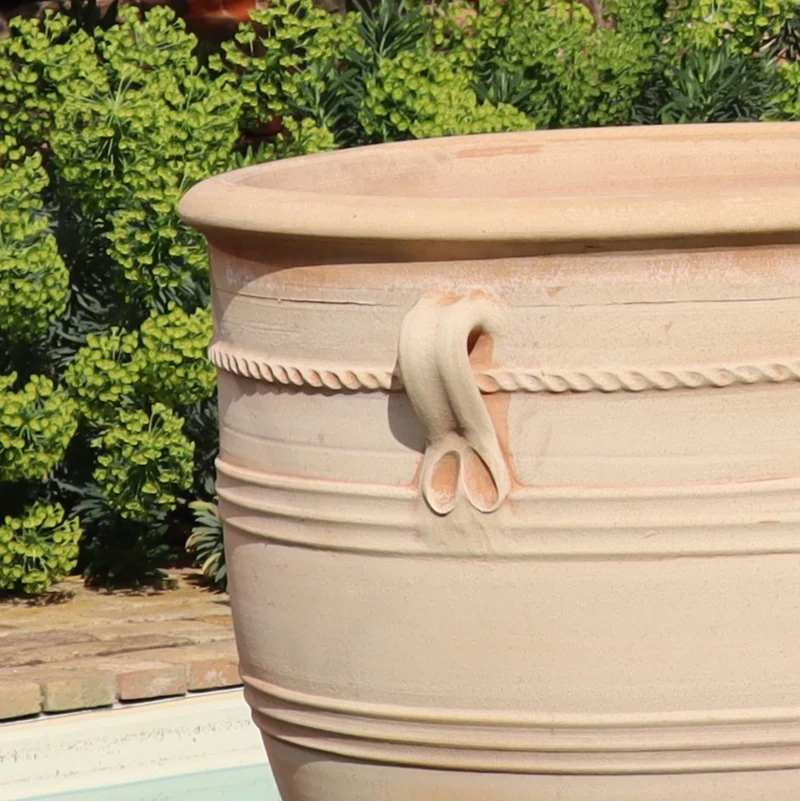 Terracotta Pflanzkübel groß, XXL "Rosa", H=90 cm