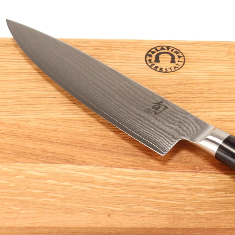 Kai Shun Classic DM-0706 Kochmesser 20 cm Klinge + Schneidebrett aus Eichenholz 30x20 cm
