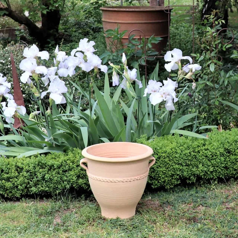 Terracotta Pflanzkübel "Rosa 2", H=35cm