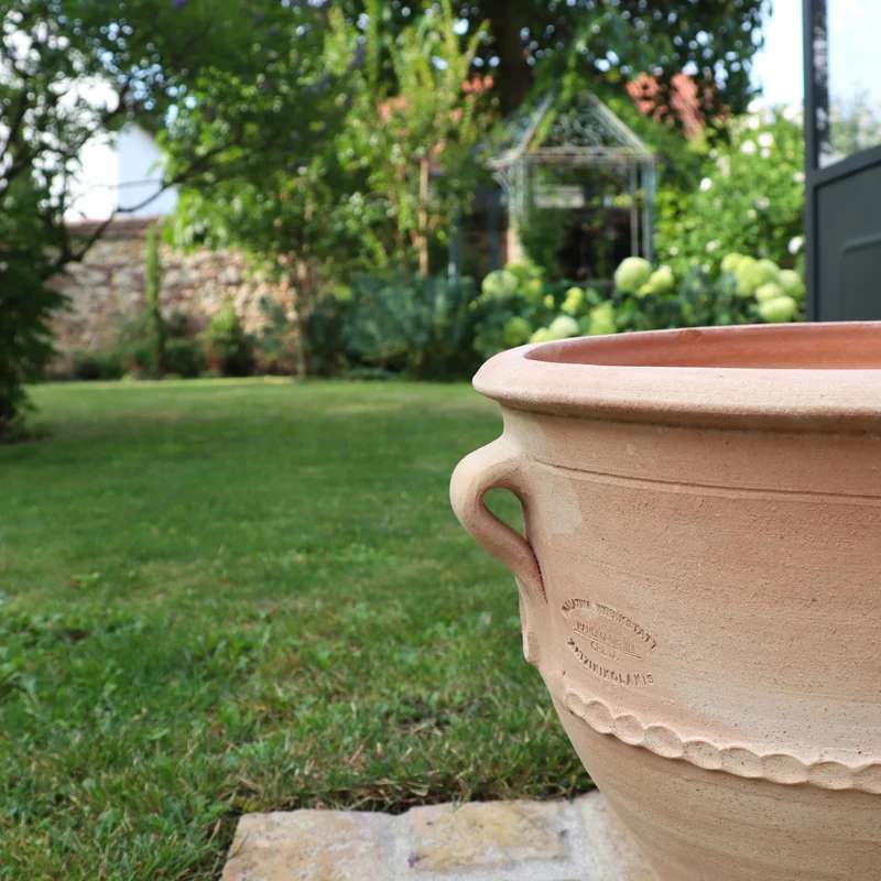 Terracotta Pflanzkübel "Rosa 2", H=35cm