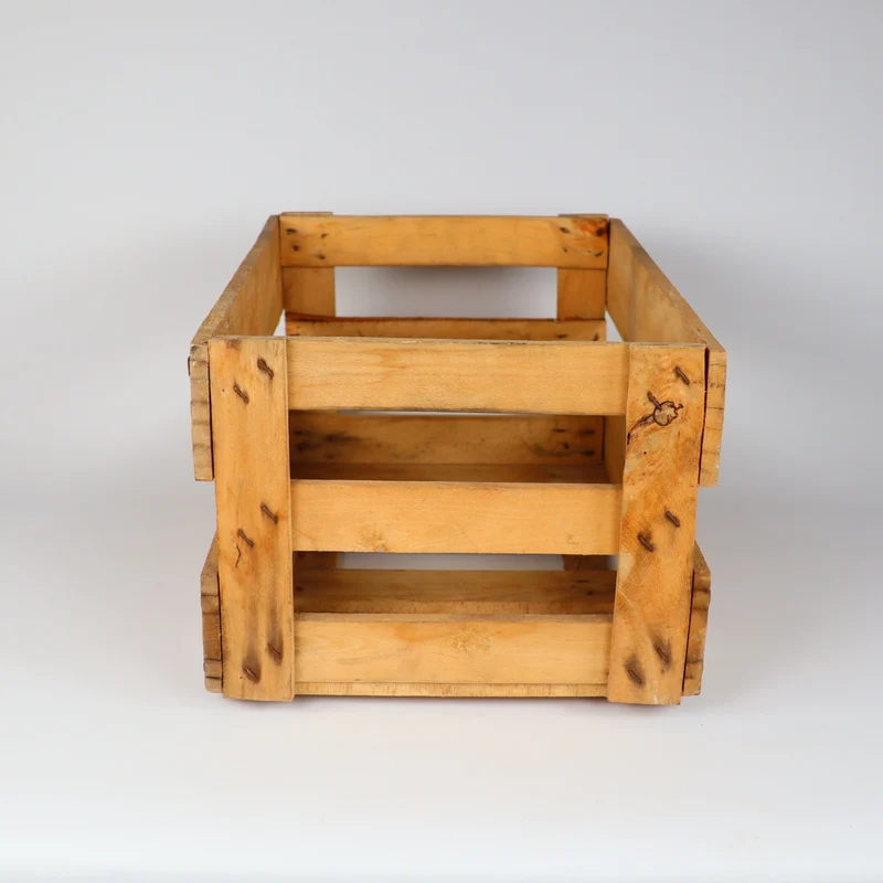 Originale Vintage Weinkiste Holz aus der Pfalz mit Aufschrift