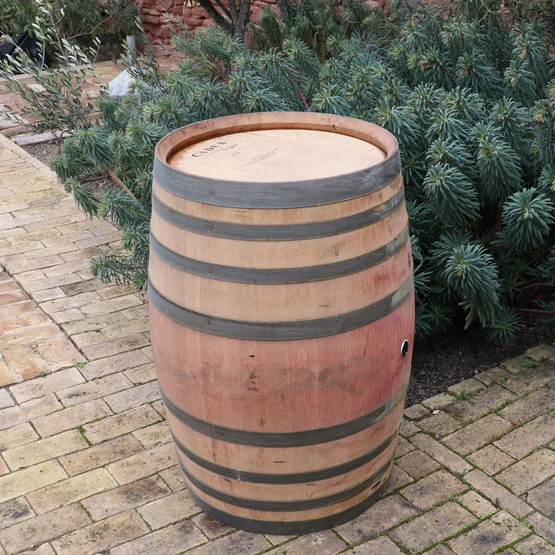 Original 300L Weinfass, Barriquefass, Regenfass aus Eiche, gebraucht