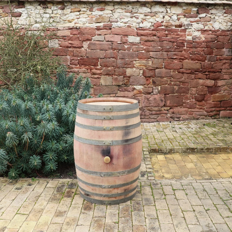 Original 300L Weinfass, Barriquefass, Regenfass aus Eiche, gebraucht