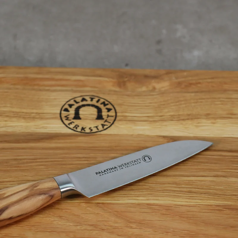 Kleines Gemüsemesser, Olivenholzgriff, 9cm Klinge