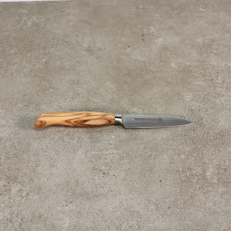 Kleines Gemüsemesser, Olivenholzgriff, 9cm Klinge