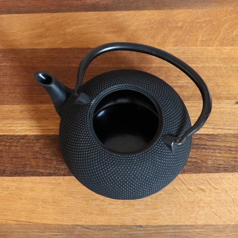 handgefertigte, chinesische Teekanne/Gusskanne , sehr hochwertig verarbeitet, schwarz, 1,8 Liter