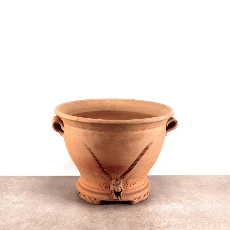 handgefertigte Pflanzschale aus Terracotta