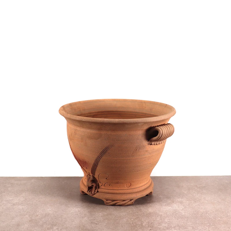 handgefertigte Pflanzschale aus Terracotta