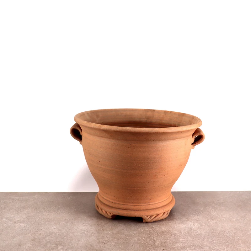 handgefertigte Pflanzschale aus Terracotta