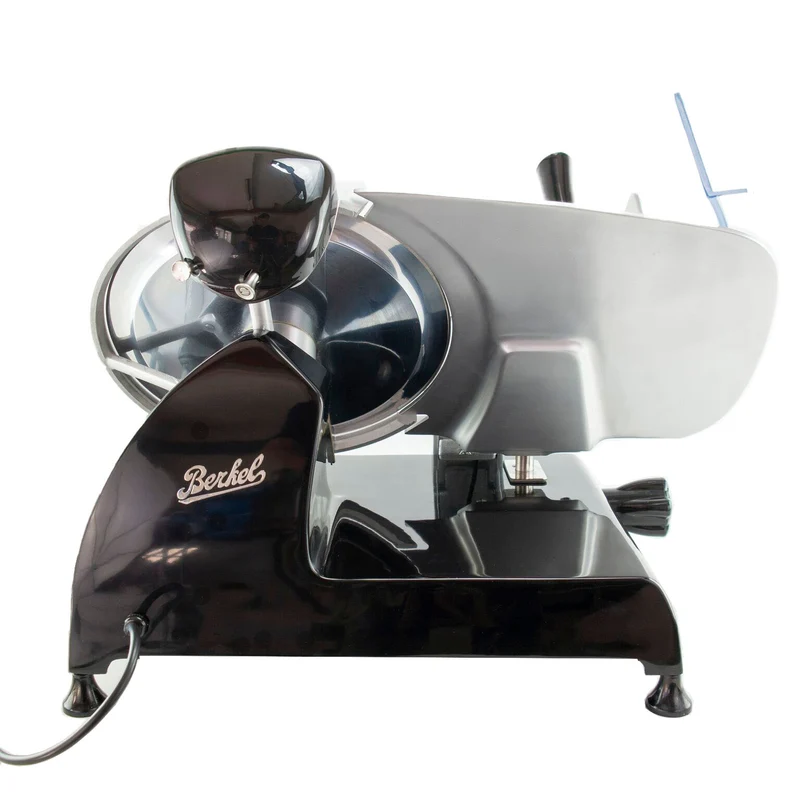 Berkel Red Line 300 Schwarz, Original Profi-Aufschnittmaschine, Schneideblatt 300 mm + passgenaues Einlegebrett
