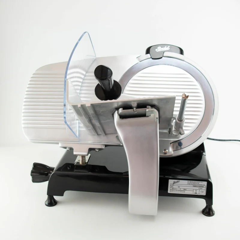 Berkel Red Line 300 Schwarz, Original Profi-Aufschnittmaschine, Schneideblatt 300 mm + passgenaues Einlegebrett