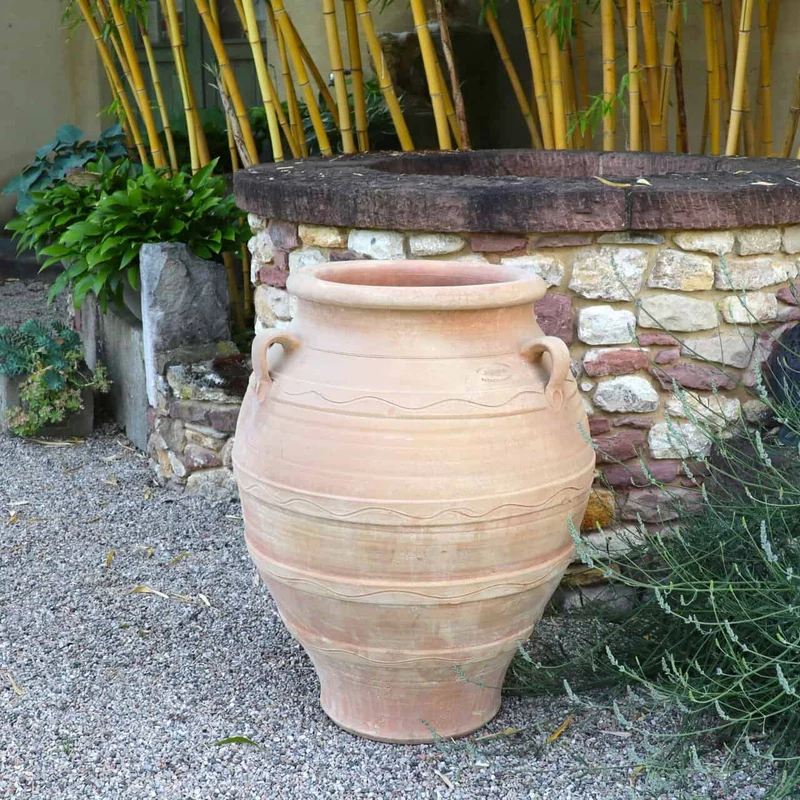 winterfeste Dekorationsamphore „Cassia“, H=70 cm
