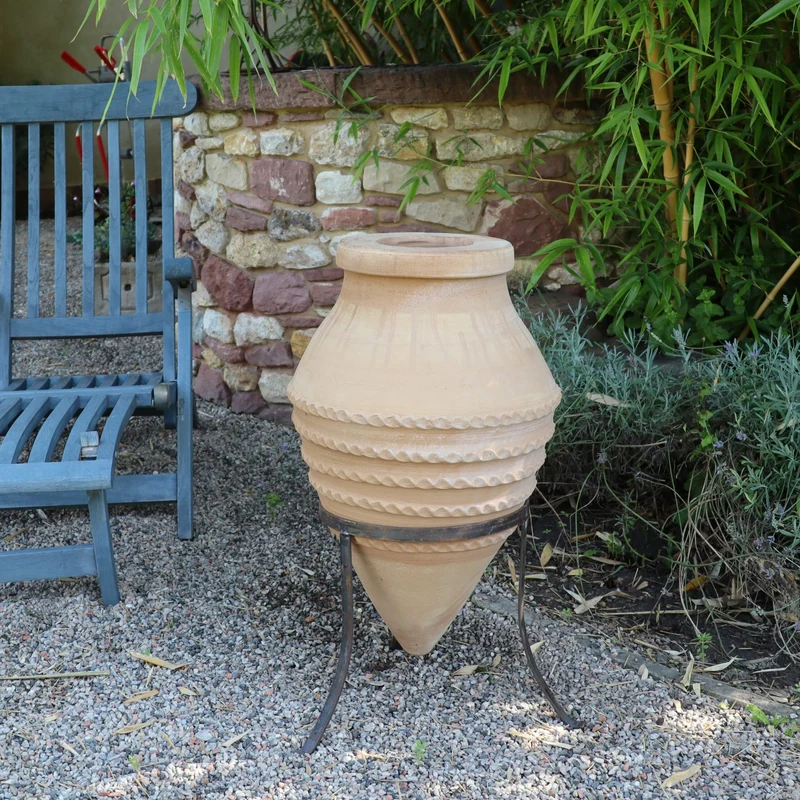 liegende Amphore "Vitex", H=60 cm mit Ständer