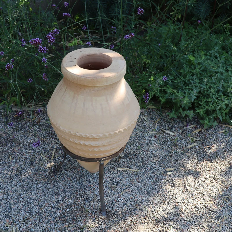 liegende Amphore "Vitex", H=60 cm mit Ständer