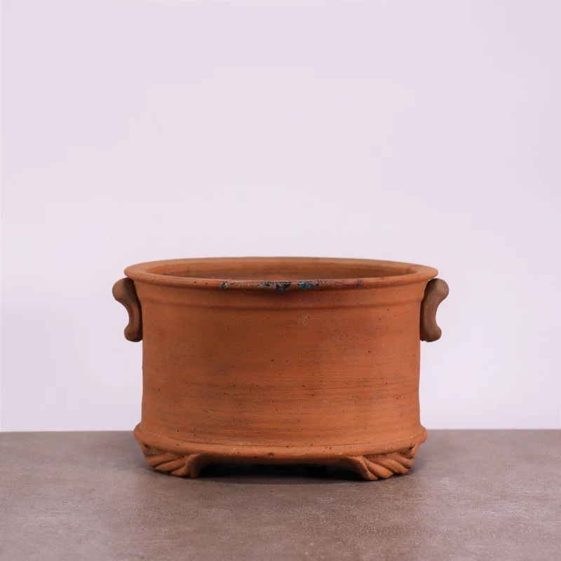 frostfester ovaler terracotta Pflanztopf