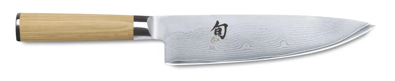 Kai Shun Classic White | DM-0705W Brotmesser 23,0 cm Damastklinge +handgefertigtes Schneidebrett 40x30 cm
