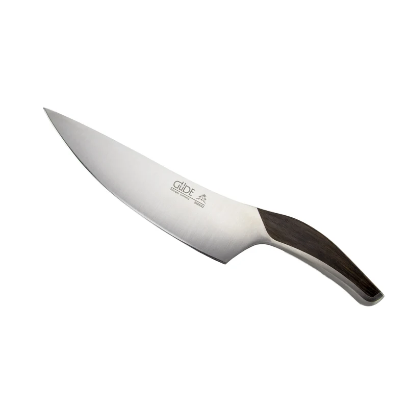 Güde Synchros Kochmesser, 23 cm Klinge + Fassholzbrett, 34x21 cm