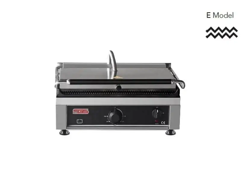 Kontaktgrill / Oben / Unten Gerillt / 2,5 kW / Tischgrill / Paninimaker