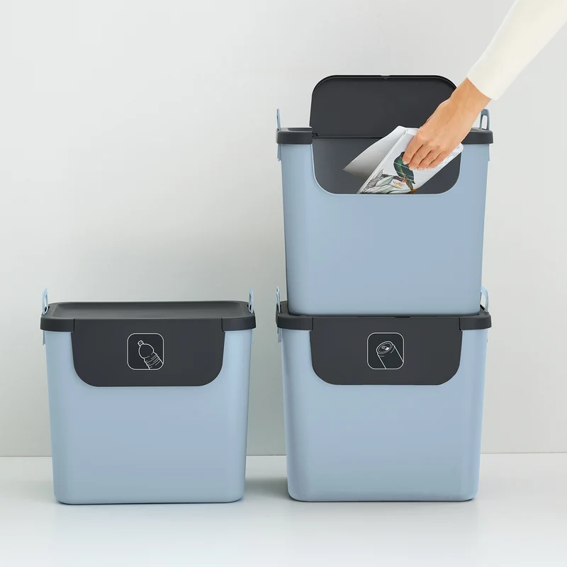 3er Set Recycling Müllsystem 30 L JIVE