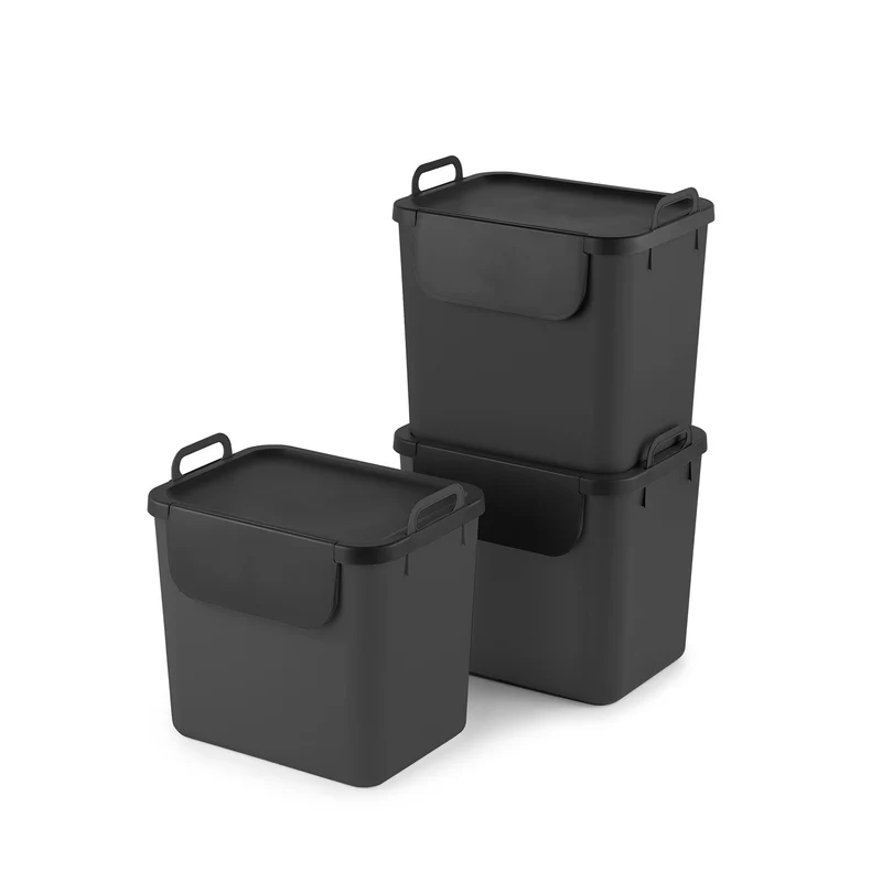 3er Set Recycling Müllsystem 30 L JIVE