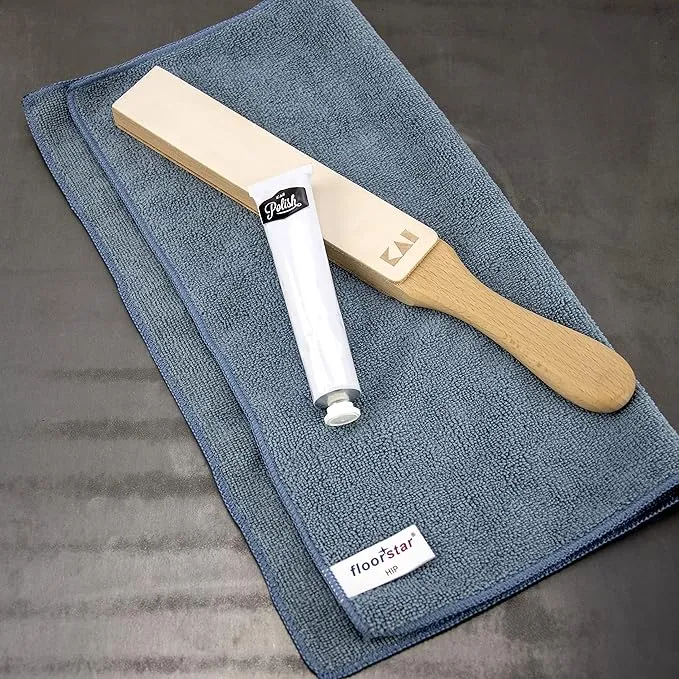 Kai Shun Polishing Strop Set, Abziehriemen + Polierpaste+Pflegetuch
