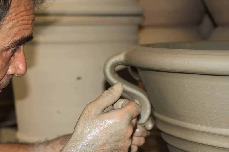 Terracotta Pflanzkübel "Rosa" H=40cm
