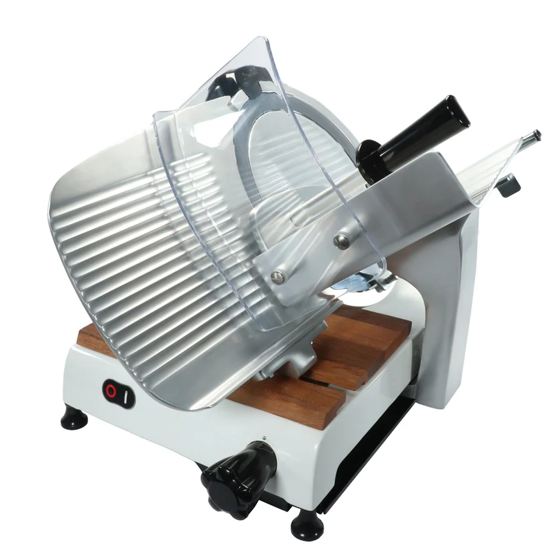 Berkel Red Line Weiß, 300 mm Original Profi-Aufschnittmaschine + Einlegebrett aus Eiche