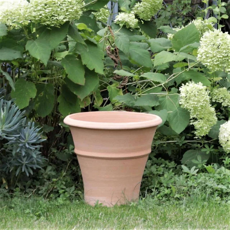 winterfester Terracotta Blumentopf "Yucca", H=30 cm